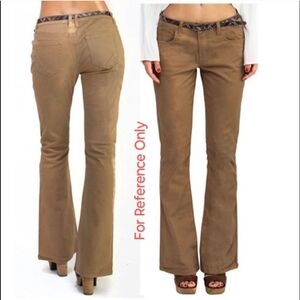 Bebop Women's Khaki Flair Leg Pants Size 24